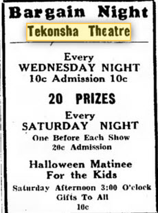 Riviera Theater - 27 Oct 1936 Ad (newer photo)